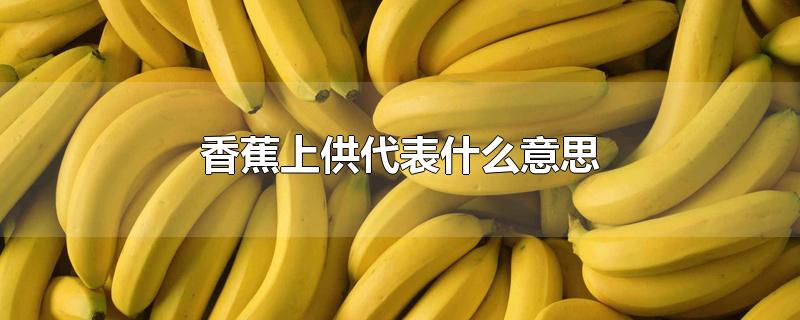 香蕉上供代表什么意思（佛前供香蕉代表什么）